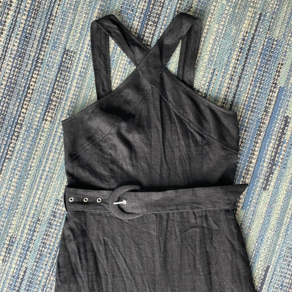 MANGO Belted Halter Neck Jumpsuit size Small BNWT